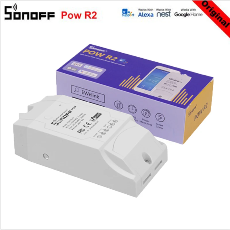 Sonoff Pow R2 Smart Wifi Skifte Controller Med Real Time Strømforbrug Måling 15A/3500w Smart Home Enhed, Android, IOS 1