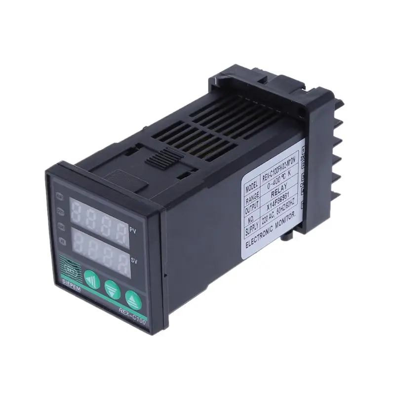 PID Digital temperaturregulator REX-C100(M), 0 Til 400°C Type relæudgang 1