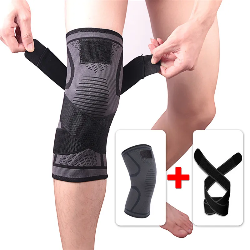 LISM nye sports benbeskyttere komprimering bæltet strikket justerbar badminton kører trænings-og benbeskyttere udendørs klatring benbeskyttere 1