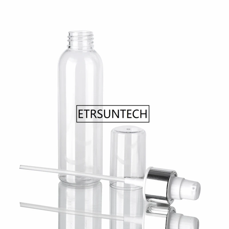 100 ml PET Lotion Flaske med hvid Plast Pumpe hvid klar kosmetiske spray flaske til flydende F1437 1