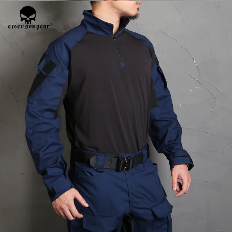 EMERSON Blue Label G3 Bekæmpelse af Bukser, Skjorte Militære Taktiske Nylon Navy Blå Bukser Herre Pligt Uddannelse Cargo Pants w benbeskyttere 1