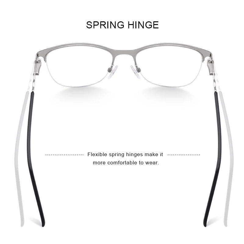 MERRYS DESIGN Legering Briller Halvdelen Ramme Kvinder Mode Trend Recept Briller Nærsynethed Optiske Briller S2109 1