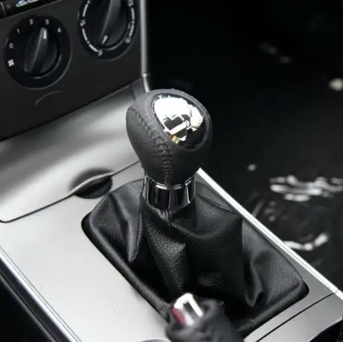 For Mazda 6, M6 2002-2007 Manuel Chrome-Bil Styling Tilbehør Gear Shift-Knap Håndtag Stick Pen Gænger Boot Dække Sagen 1