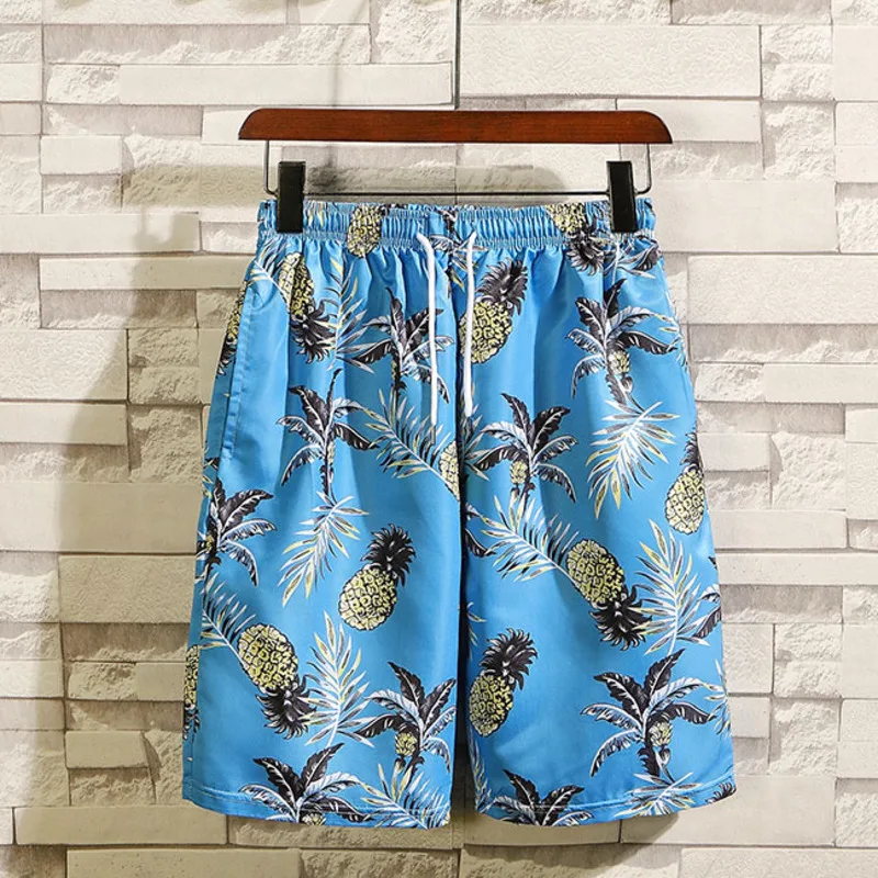 ZAZOMDE Hawaii fashion brand udskrivning bukser seaside ferie mænds løs stor størrelse smukke hurtig tør casual pants bukser strand 1