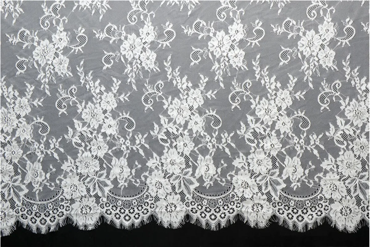 3 meter store high-end lace wedding dress eyelash lace bryllup tøj undertøj blonder Diy Afrikanske lace stof engros 1