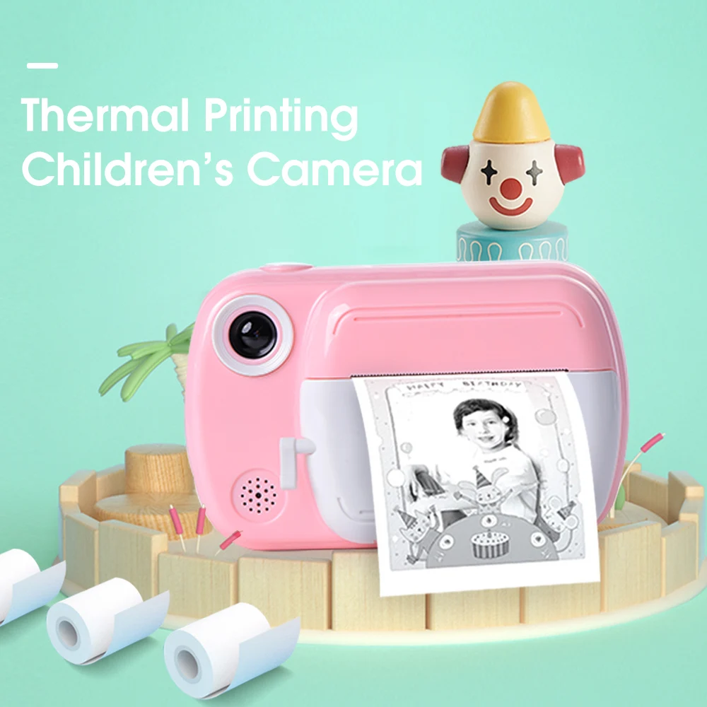 Digital Børn Kamera 3,5-tommer 1080P HD-Printable kids Kamera Termisk Digital Børns uddannelsesmæssige legetøj gaver video kamera 1