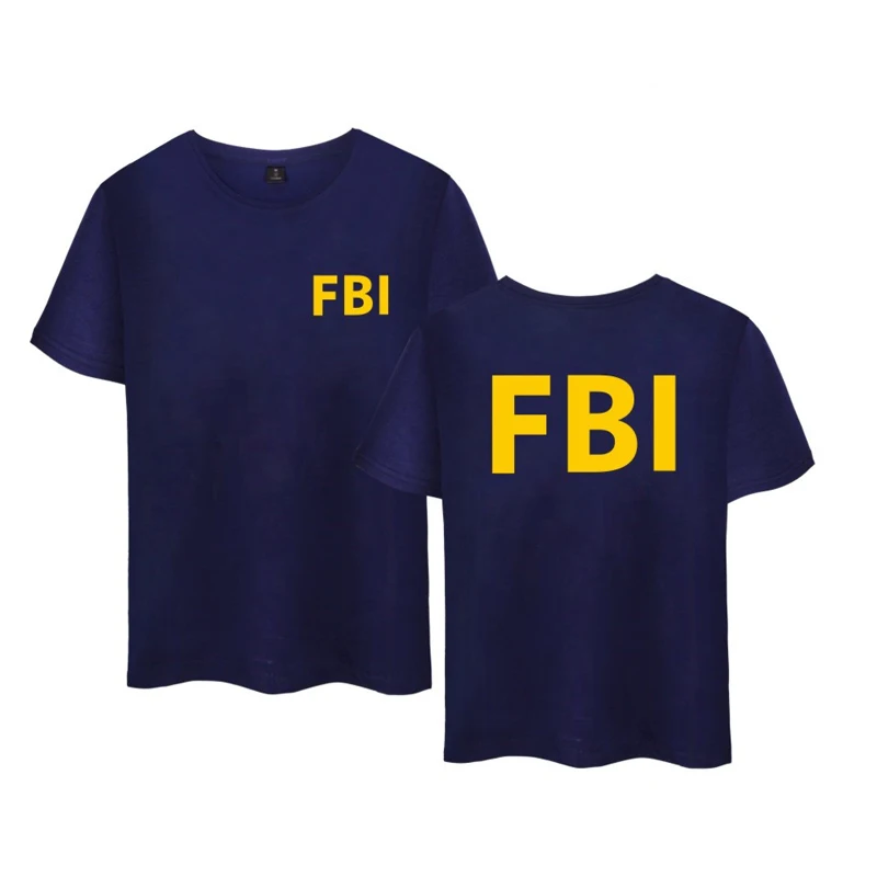 LUCKYFRIDAYF Sommer Mode Sport T-Shirt FBI Brev Print mænd, kvinder t-shirts med Rund Hals kortærmet T-shirt t-Shirt Toppe 4XL 1