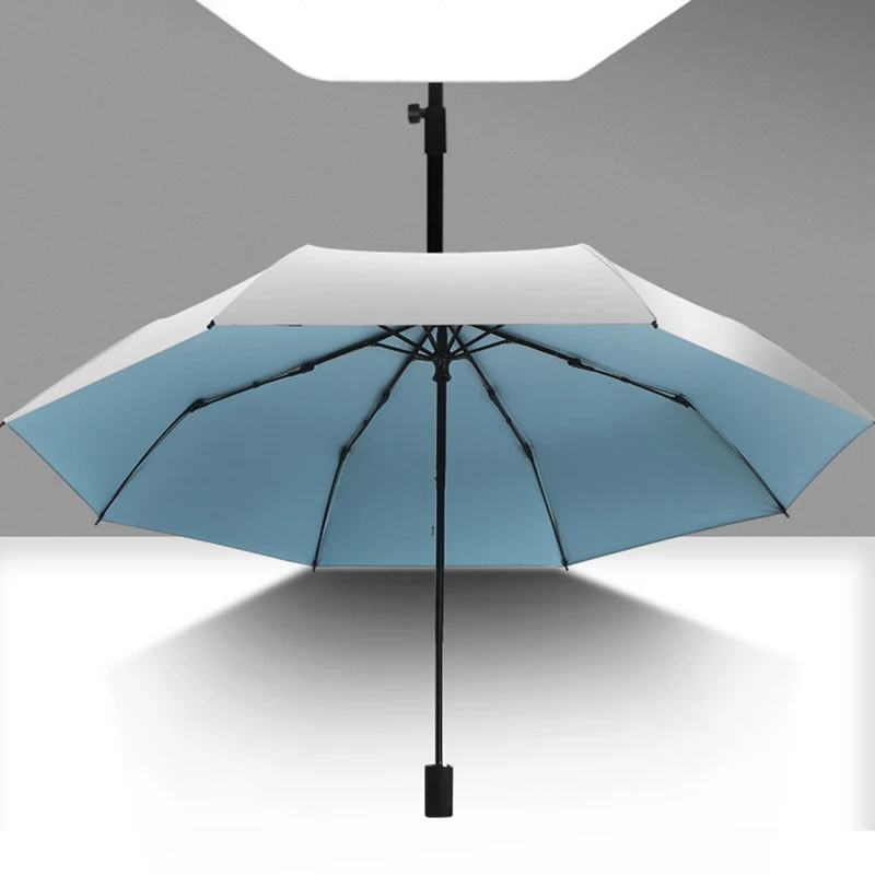 YADA Nyt Materiale Ren Business Mode 3-Foldning Paraply Kvinder UV Regntæt Paraply, Parasol Regn Sol Lys Paraply YD200204 1