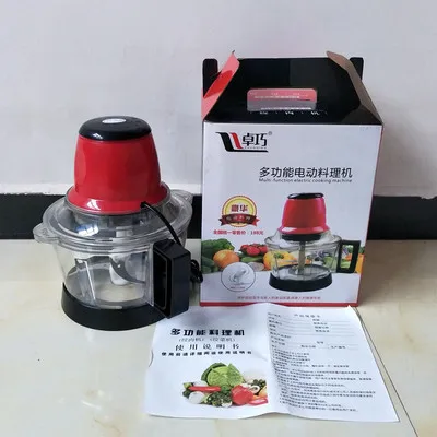 3L kødhakkemaskine Krydderi, Hvidløg, Vegetabilsk Chopper El-automatik Hakning Maskine af Høj kvalitet Husstand Grinder Food Processor 1