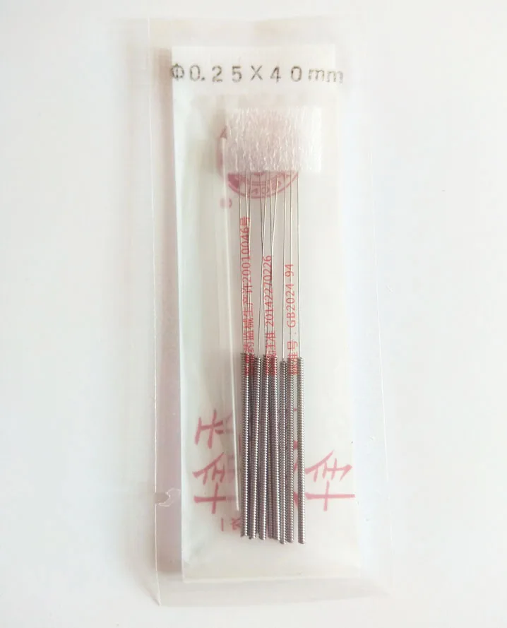500 stk 0.16/18/25/30/35/40mm Yunlong sterilt akupunktur nål fladskærms håndtere massage nål 1