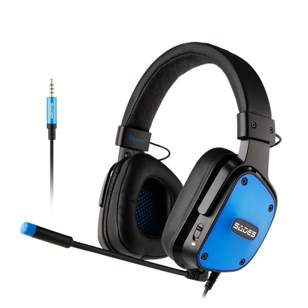 SADES Gaming headset stereo lyd heaset 3,5 mm Til PS4 og XBOX ONE hovedtelefoner, mikrofon 1