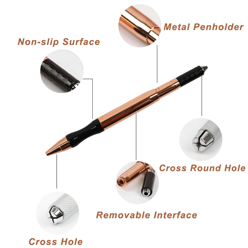 Microblading Maskine Pen Body Art Værktøjer Permanent Makeup Forsyninger Tatoveringer Manuel Pen til 3D Embridery Microblading Øjenbryn, Læbe, 1