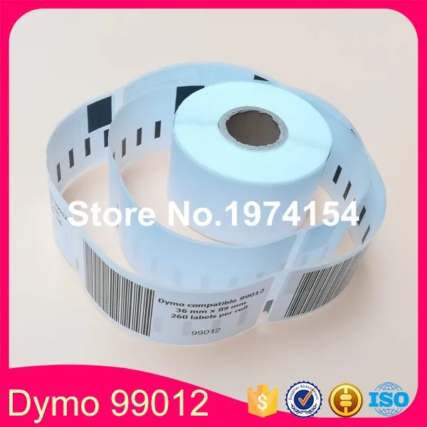 48 X Ruller Generiske DYMO LabelWrite 99012 Kompatibel Label S0722400 36*89mm 1