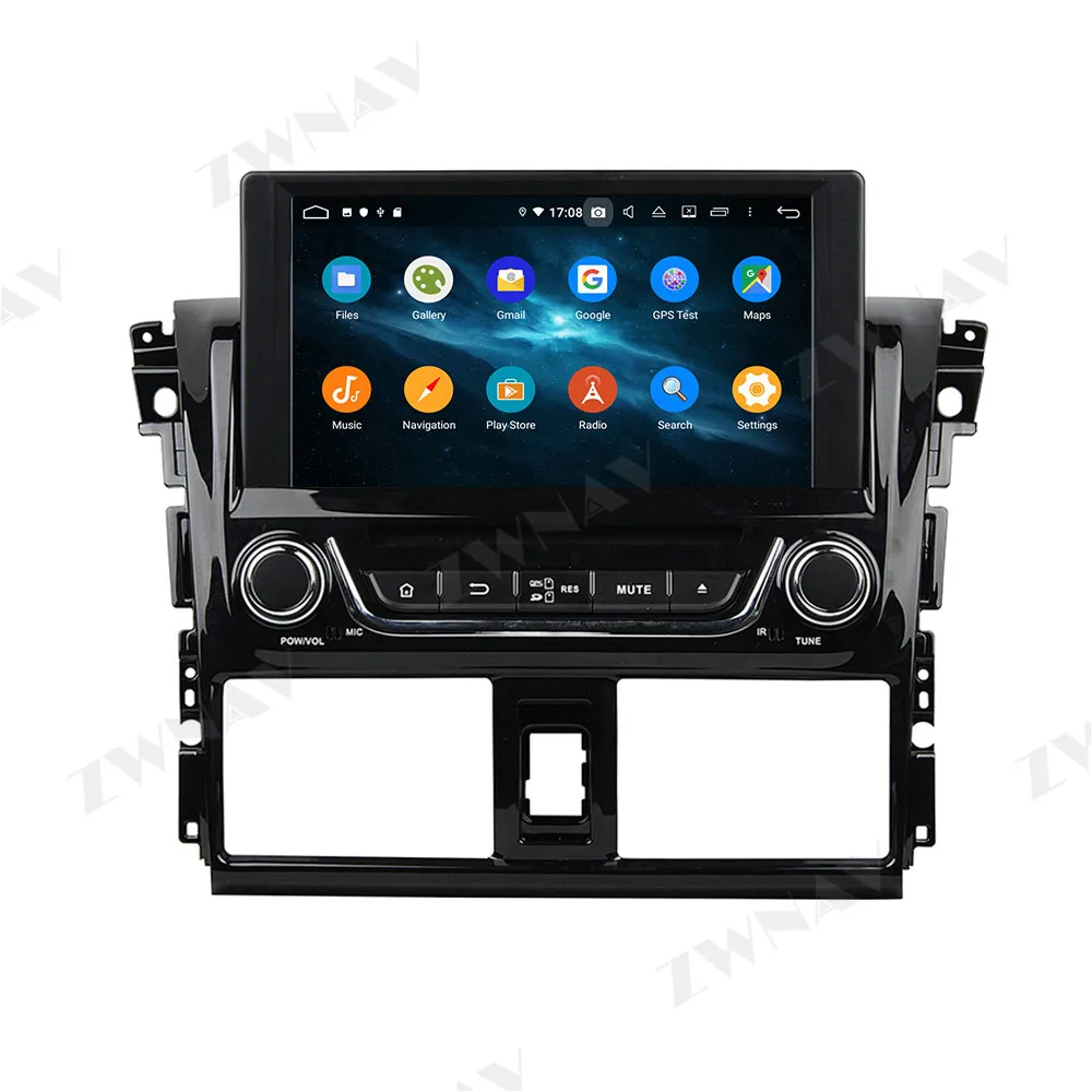 2 din Android 10.0 skærmen Car Multimedia afspiller Til Toyota YARIS 2013-bil video audio stereo GPS navi-hovedenheden auto stereo 1