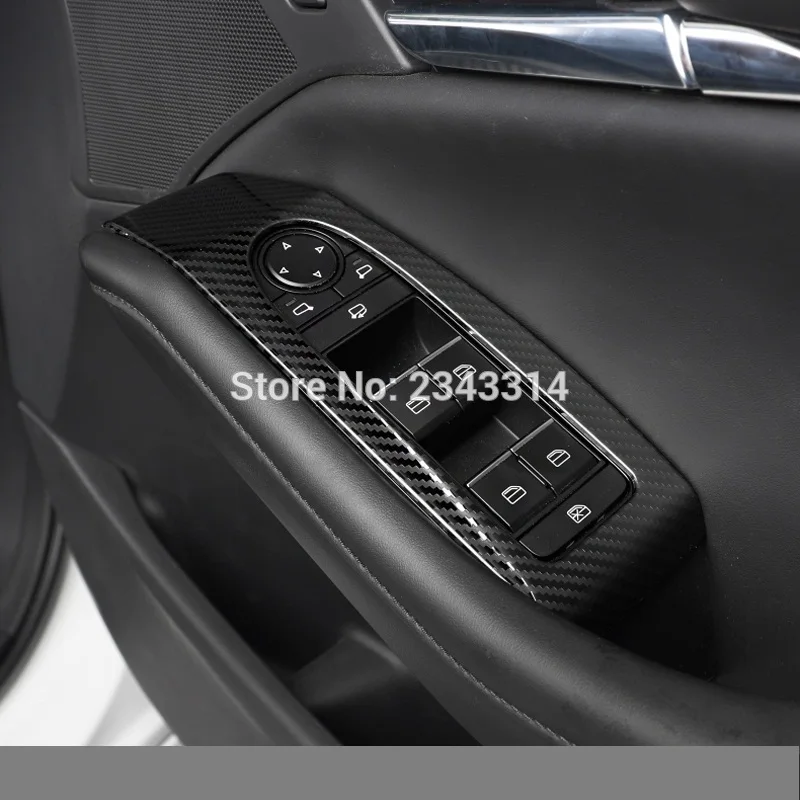 7pcs For højrestyret Køretøj Til Mazda CX-30 CX30 2019 2020 Armlæn Vinduet for at Skifte Løft Dækslet Trimmer Auto Styling Tilbehør 1