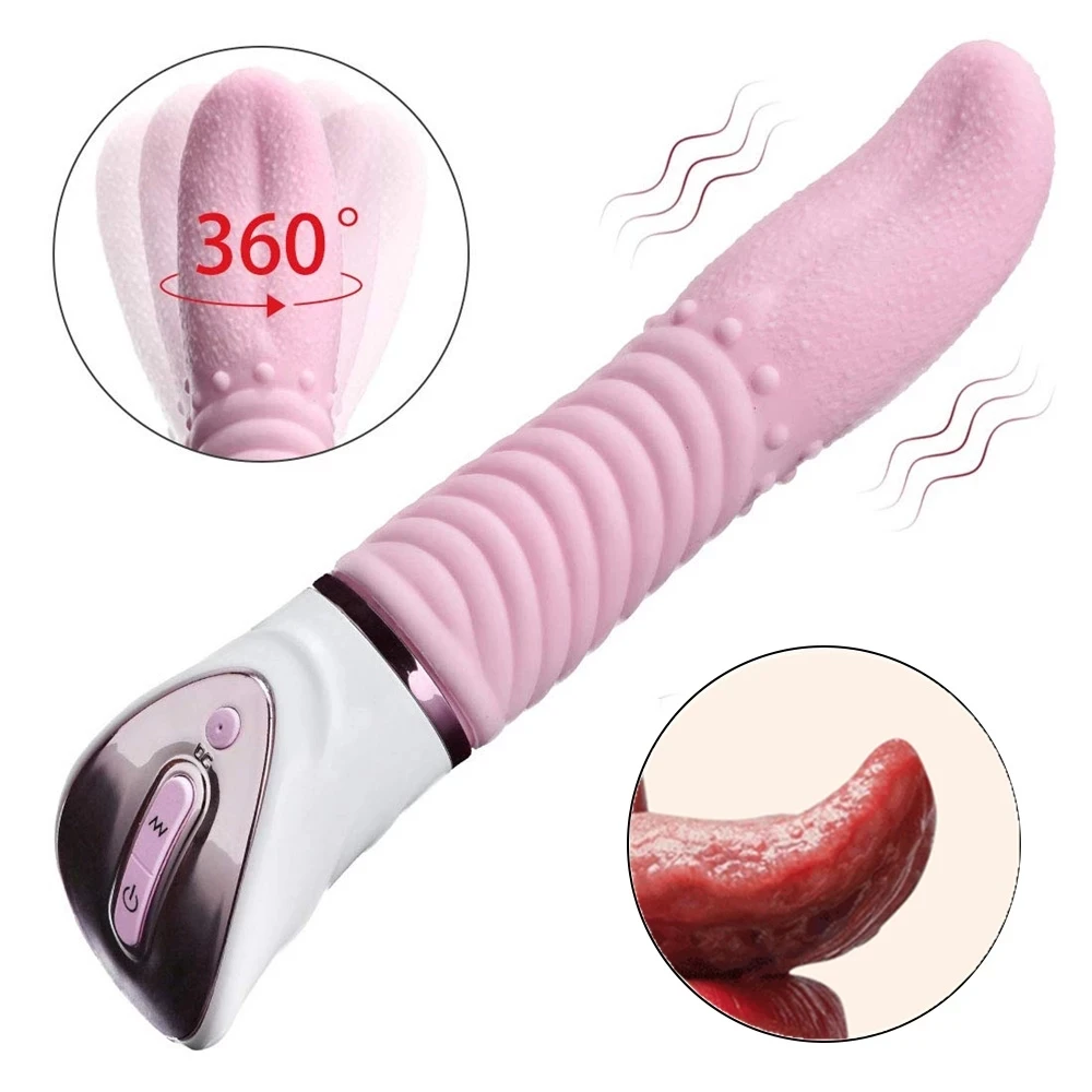 Sexy Sexy Dildo Tunge Vibrator Kvindelige Onani Klitoris Stimulator Oralsex, G-Spot Vibrerende Massager Kvindelige Voksen Sex Legetøj 1