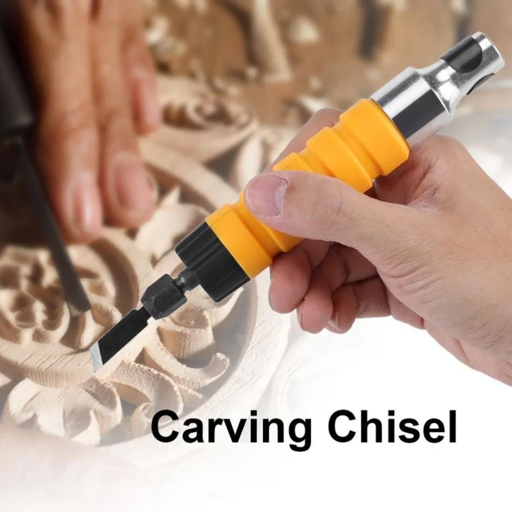 Stemmejern Carving Værktøj Sæt Møbler I Træ Udskærings Værktøj Elektrisk Mejsel+5 Udskæring Tips Skruenøgle 1