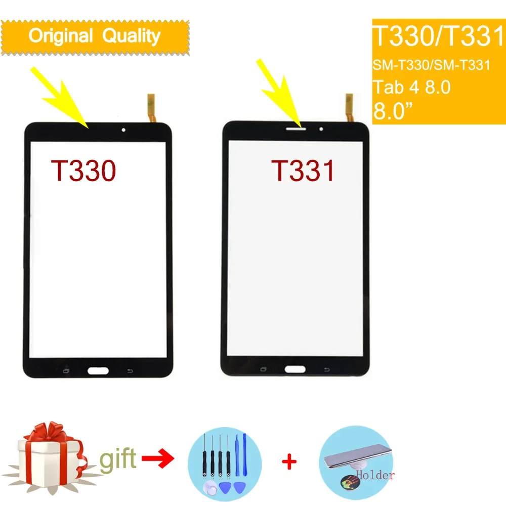 Original Touchscreen Til Samsung Galaxy Tab 4 8.0 SM-T330 T330 SM-T331 T331 Touch Screen Digitizer Front Glas, Touch-Panel 1