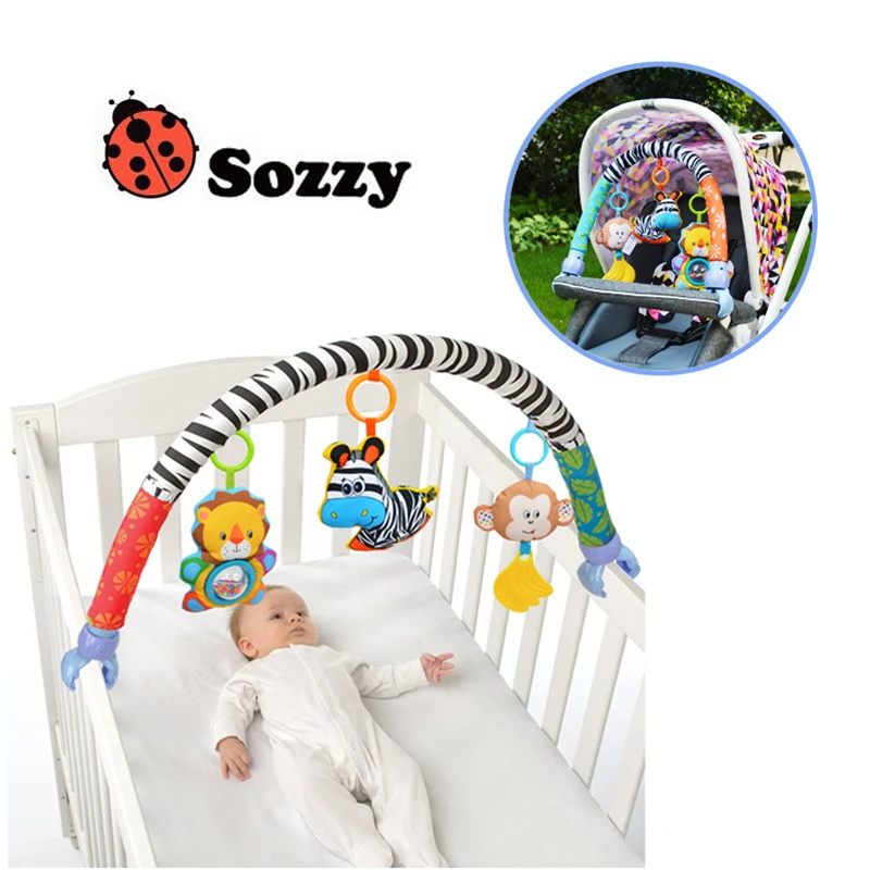 Sozzy Baby Klapvogn/Seng/Vugge Hængende Toys For Tots Barnesenge rangler sæde søde plys Klapvogn Mobile Gave 88CM Rangler gratis fragt 1