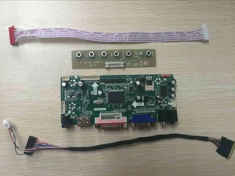 Yqwsyxl Control Board Monitor Kit for LTN173KT02-T01 HDMI+DVI+VGA-LCD-LED-skærm-Controller Board-Driver 1