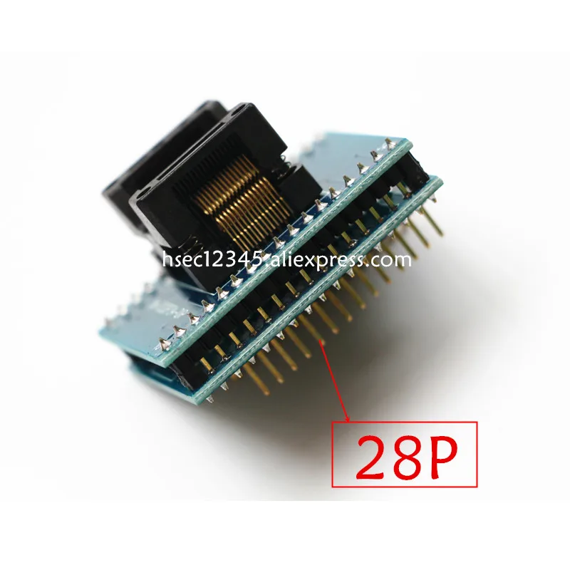 Gratis forsendelse SSOP28 at DIP28 Adapter ic test Socket BRED 0.65 mm Pitch støtte SSOP20 SSOP24 SSOP8 adapter 1