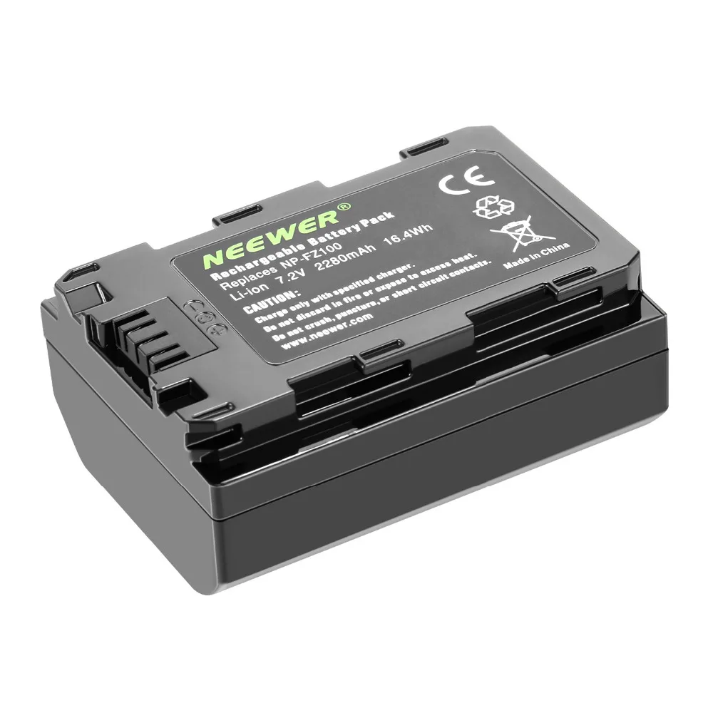 Neewer Vertikalt batterigreb for Sony A9 A7III A7RIII Kameraer,Erstatning for Sony VG-C3EM+7,2 v 2280mAh 16.4 Wh Li-ion Batteri 1