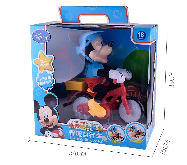 Disney Tegnefilm med Mickey ridning cykel legetøj musik el-cykel Handling Toy toy Tal 1