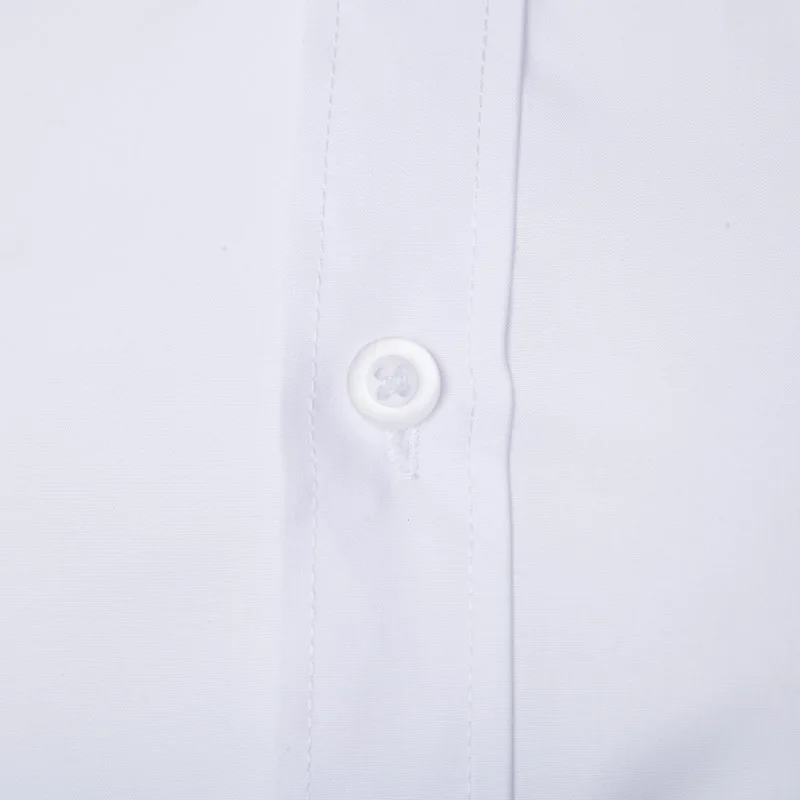 2019 Mærke Kvalitet Fra Hvid Skjorte Mænd Solid Slim Fit Hjorte Broderi Afslappet Langærmet Shirts Formelle Mandlige Dress Shirts 1
