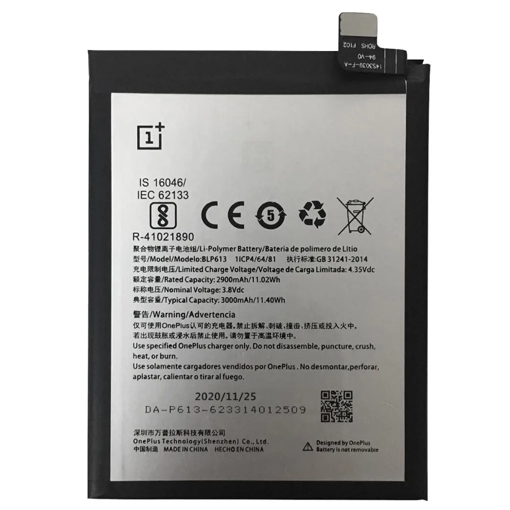 Oprindelige 3000mAh Batteri til OnePlus 3 Et Plus 3 BLP613 Høj Kvalitet Batteri 1