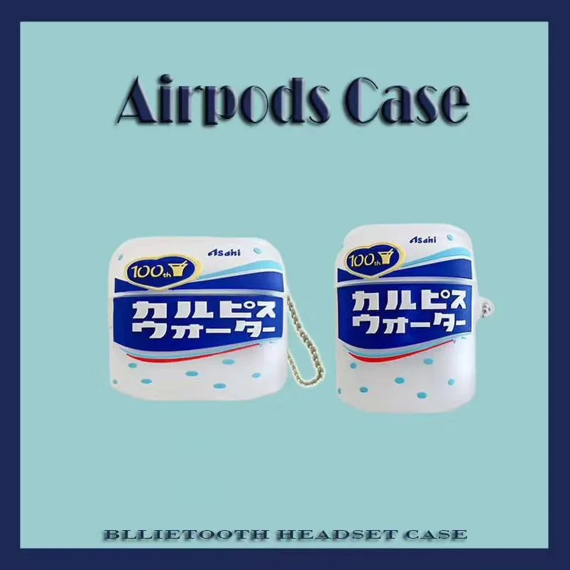 For Airpods Tilfælde,3D Sjove Drikke Flaske Tilfældet For Airpods 1/2 Tilfælde Blød Silikone Hovedtelefon Hovedtelefon Dækning For Airpods Pro Sag 1