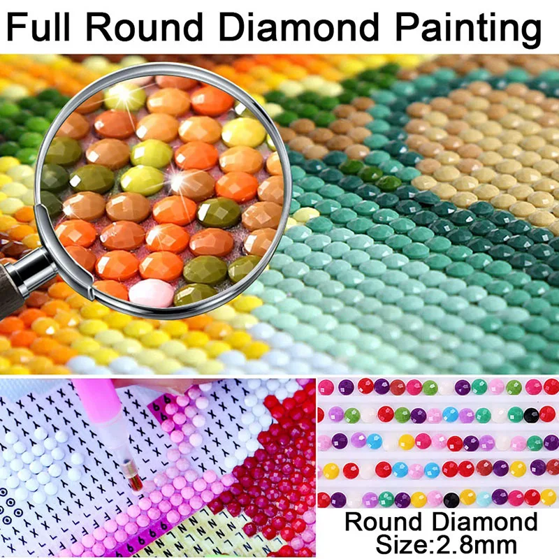5D DIY Diamant Maleri Blomst Kurv Diamant Broderi Naturskønne Cross Stitch Mosaik Rhinestones Fuld Runde Bore Kunst Home Decor 1