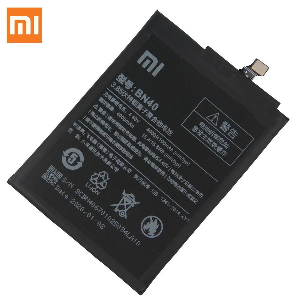 Originale Batteri BN40 BN42 BM49 BM50 BM51 For Xiaomi Redmi 4 Pro Prime 3G-32G RAM ROM-Udgaven Redrice 4 Redmi4 Mi Antal Max2 Max3 1