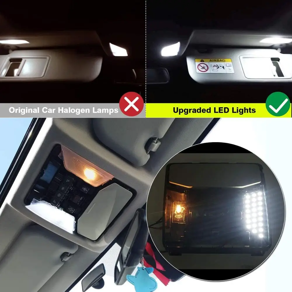 For Toyota Noah Voxy Esquire R80~2019 Indvendigt Lys Værelses Opdatering Tag Lys LED-læselamper Pærer Panel Lampe 2017 1