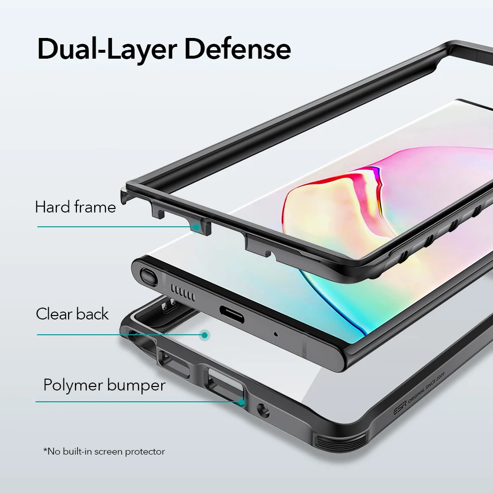 ESR Bumper Case til Samsung Galaxy Note 20 Ultra Fuld Beskyttelse Tunge Back Cover Tilfældet for Samsung Note 20 Hårde Ramme Funda 1