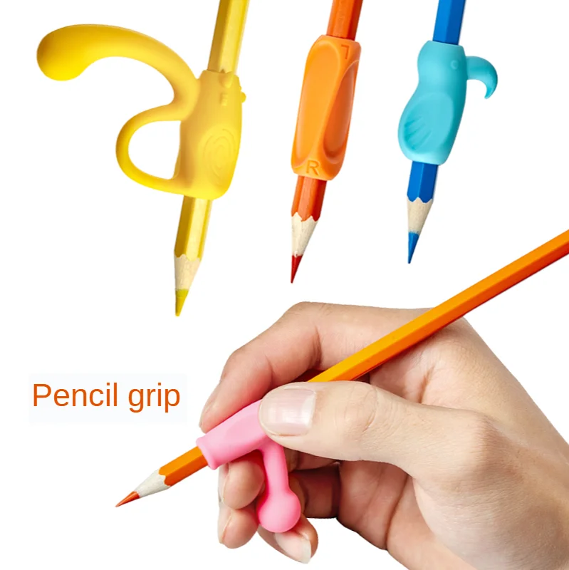 M&G 4stk/pack Silikone Pen Griber Blyant Greb Crossover Skriver Støtte til Børn Børn Lektier Tegning 1