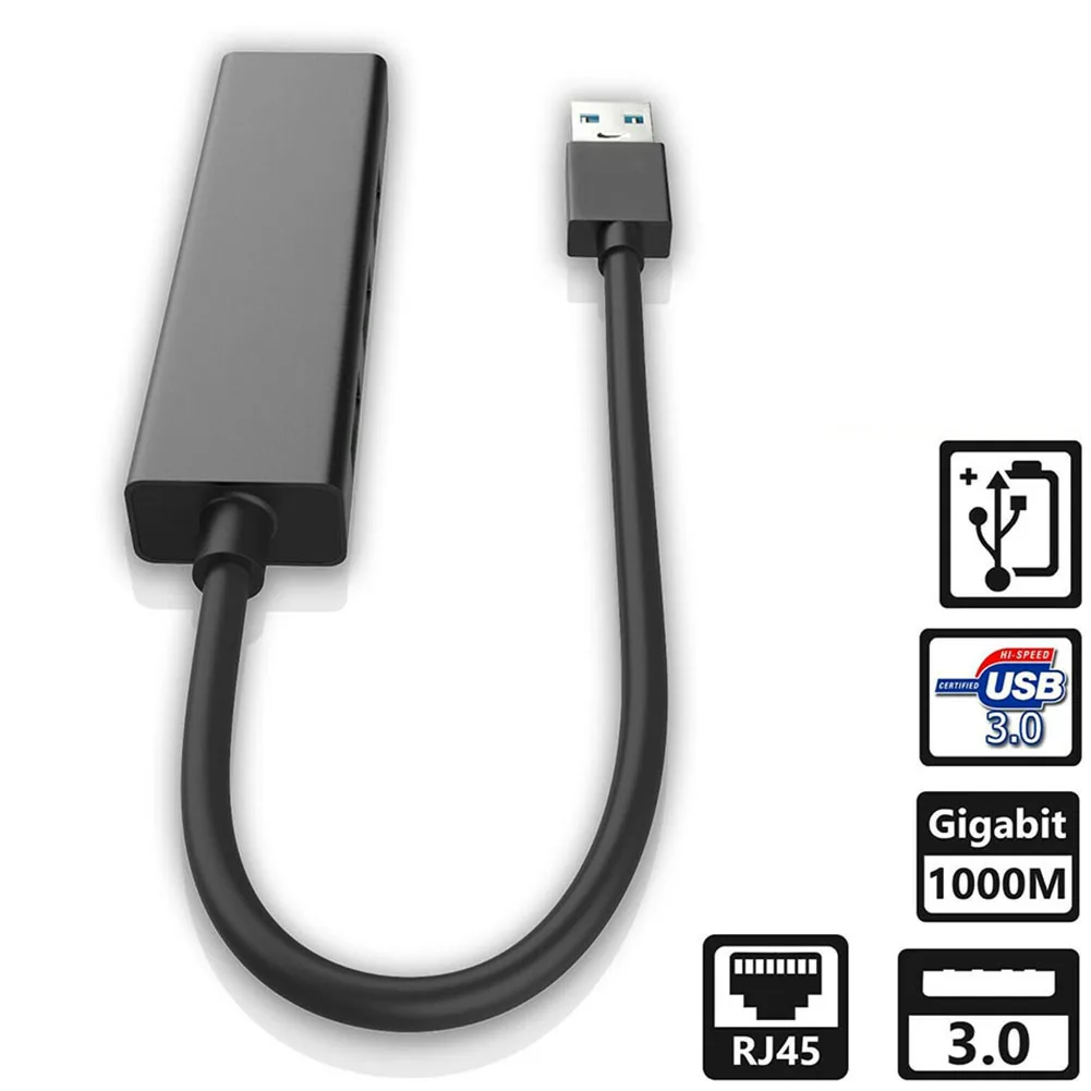 USB-Ethernet-Adapter, USB 3.0 til RJ45 3.0 HUB for Laptop Xiaomi Mi-Max S/3 Ethernet-Adapter netværkskort USB Lan 1