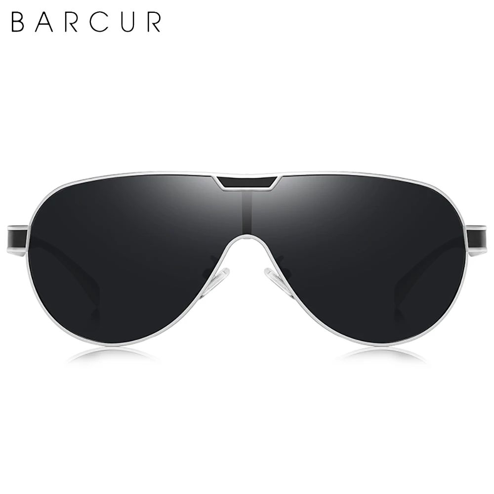 BARCUR Kørsel Polariserede Solbriller Mænd Brand Designer solbriller For Manden Sport-Brillerne UV400 1