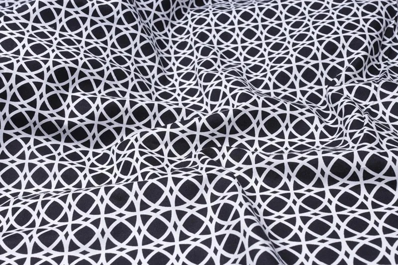 1 meter bomuld stof særlige geometriske print håndlavet DIY tøjet klud T559 1