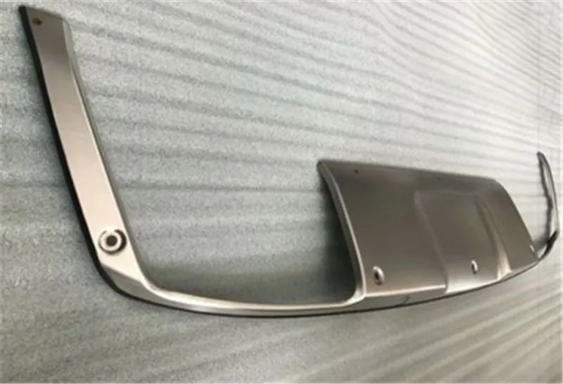 Bil tilbehør i Rustfrit stål forreste og bageste Kofanger Beskytter Skid Plate dækning for Peugeot 5008 2017-2019 Bil styling 1