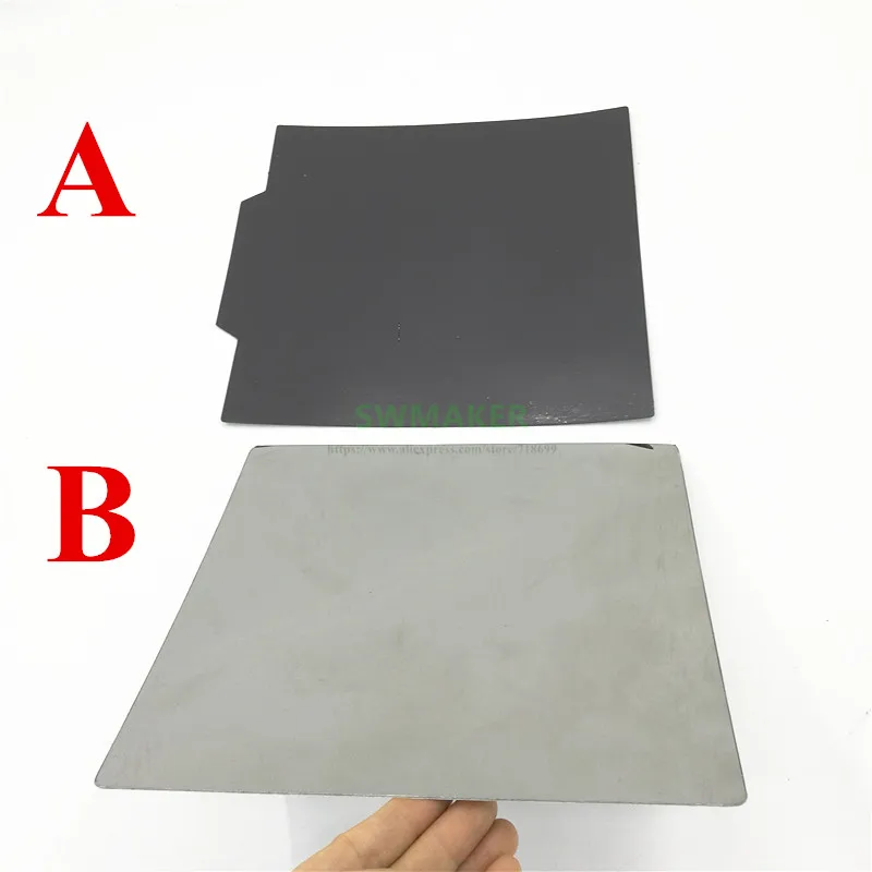 Opdatering Magnetiske Print Bed Tape med håndtag For ABS 50/200/220/235/250/300mm-pladsen Udskrive Mærkaten Flex Plade A+B 3D Printer dele 1