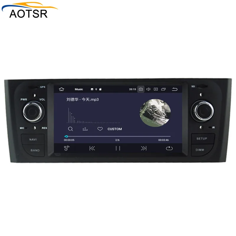 IPS Android 9.0 car multimedia dvd-afspiller hovedenheden For gamle FIAT Punto 2005-2009 Linea 2007-2011 GPS-Navigation, radio auto 1