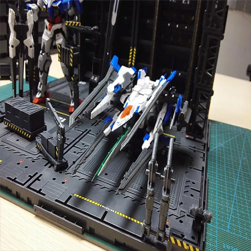 4stk/set DIY Mekanisk Kæde Handling Displayet Base Maskine Reden Handling Base med Decals til MG 1/100 Gundam Model Reservedele 1