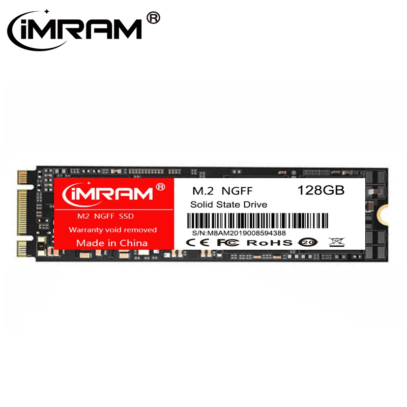 IMRAM Mærke M2 2280 NGFF SSD SATA 64G 32GB 256GB 512GB 1TB HDD M. 2 NGFF SSD 2280mm 2TB 128G HDD disco duro For computer-Bærbar computer 1