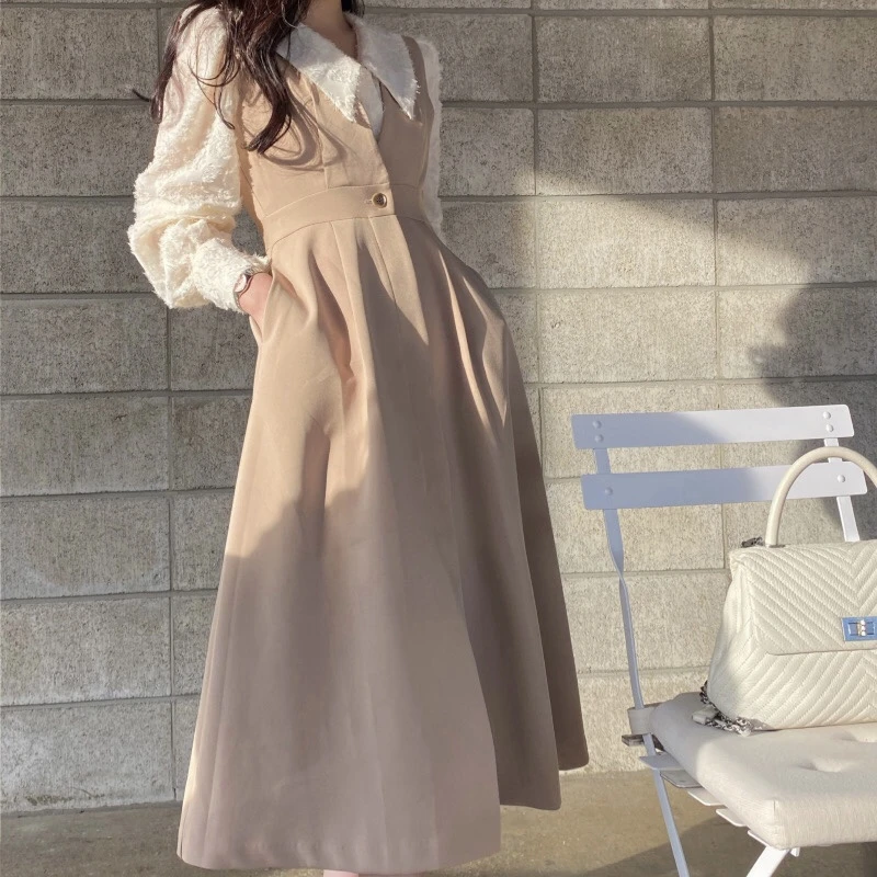 Gagaok To Stykke Tøj til Kvinder 2020 Foråret Efteråret Ny Kontor Dame koreanske Chik fransk Elegante Jakkesæt Kvast Shirts + Kjoler 1