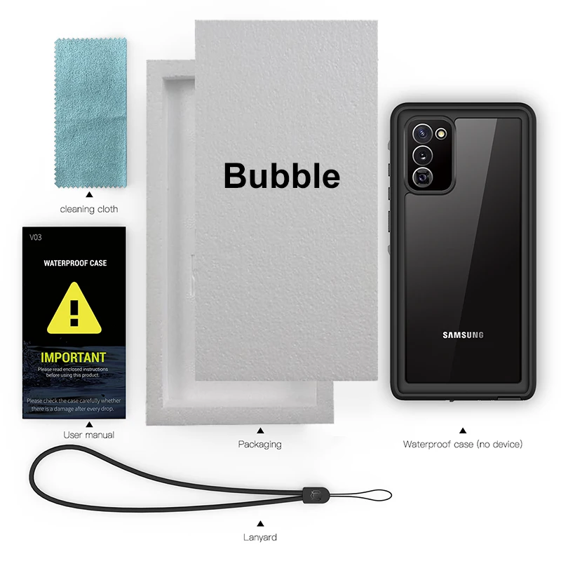 For Samsung Note 20 20 Ultra Vandtæt Sag IP68 Dykning Anti-snavs Cover Til Samsung Note 20 Ultra Fuld Beskytte Vandtæt Coque 1