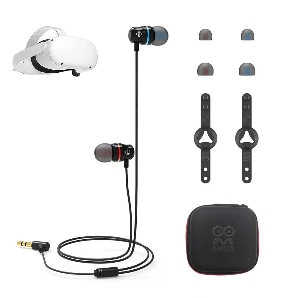 Kabelforbundne Hovedtelefoner Til Oculus Quest2 VR Headset Dyb Bas Gaming Headset Hovedtelefon I-øret Øretelefoner Til Oculus Quest2 VR Tilbehør# 1