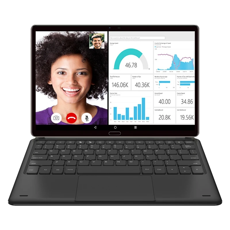 Binai I99UHD 10.8 Tommer 4G Tablet med Tastatur 6G+128G Android 8.1 2560X1600 2,4 G/5G Bluetooth5.0 1P, Kamera, Tablet 1
