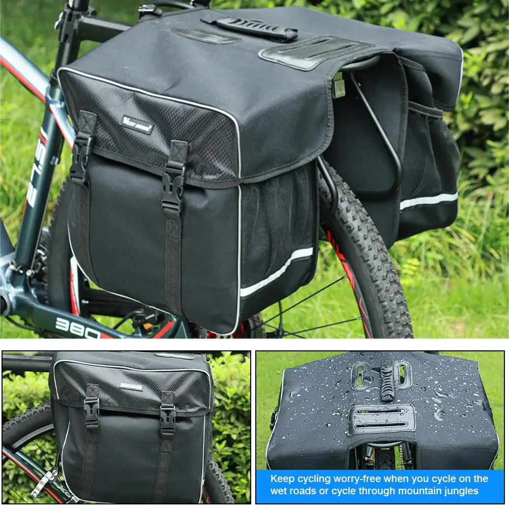 MTB cykel kuffert, taske,Cykel bageste rack plads bæreposer,Stor kapacitet cykling hale sadel taske dobbelt cykeltasker sag 1
