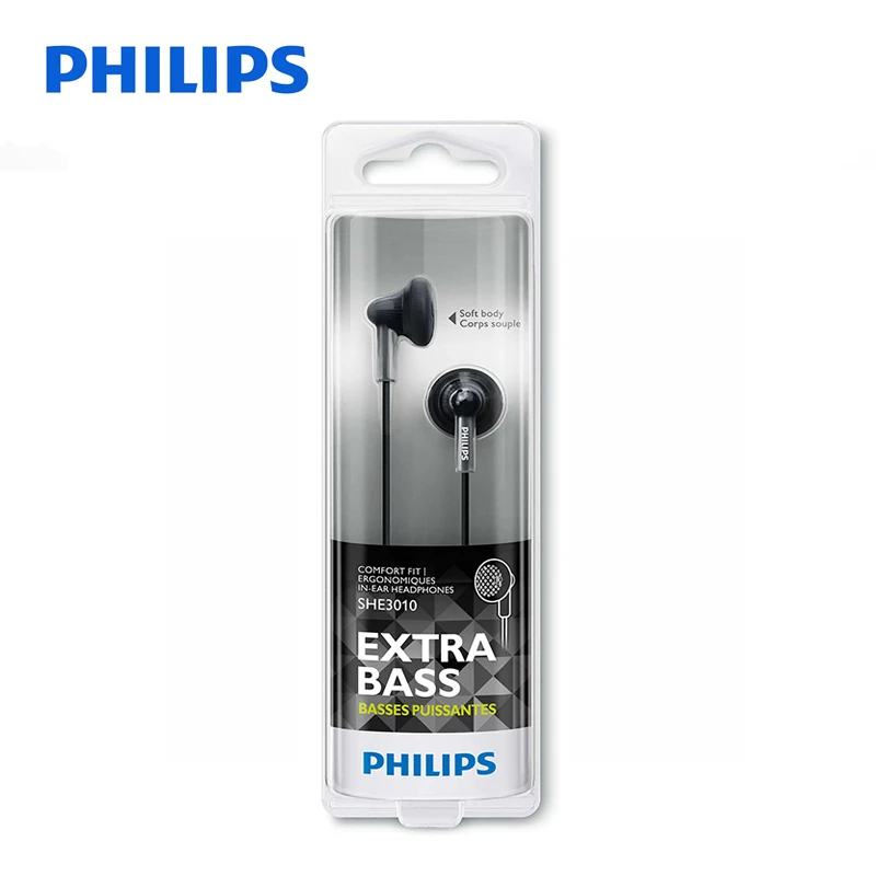 Original Philips SHE3015 Støtte Mikrofon-Wire Kontrol Wired In-ear for Huawei P10 med 3,5 mm Stik Smart telefon Officielle Test 1