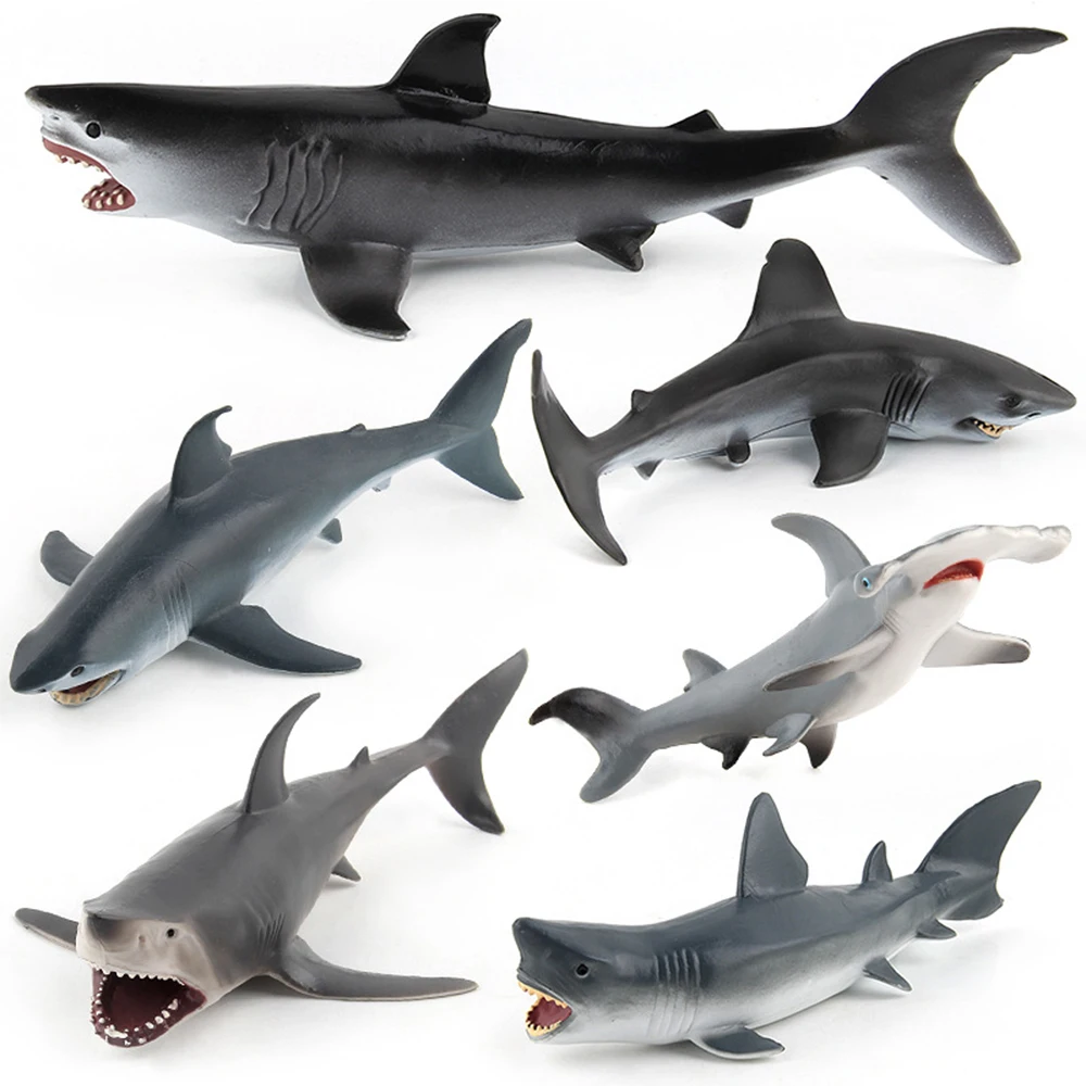 Ocean-Havets Liv, Model Legetøj Simuleret Haj-Action Figurer, Dyr, Legetøj Figur Pædagogisk Legetøj Gave til Børn i Hjemmet Indretning 1